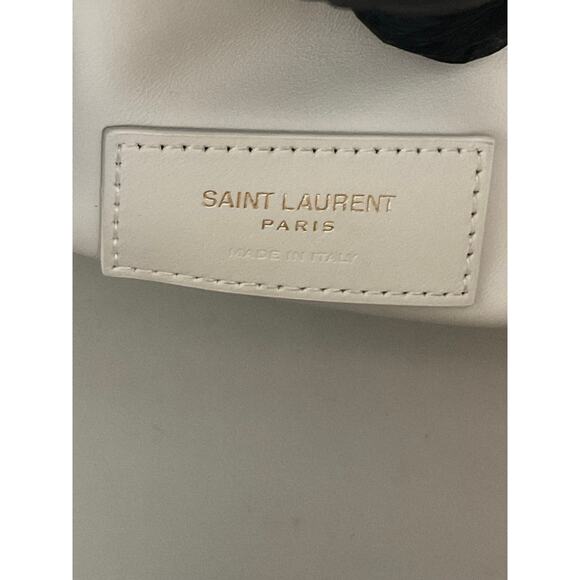 Saint Laurent 'Supple' Crema Leather Hobo Bag - Picture 8 of 11